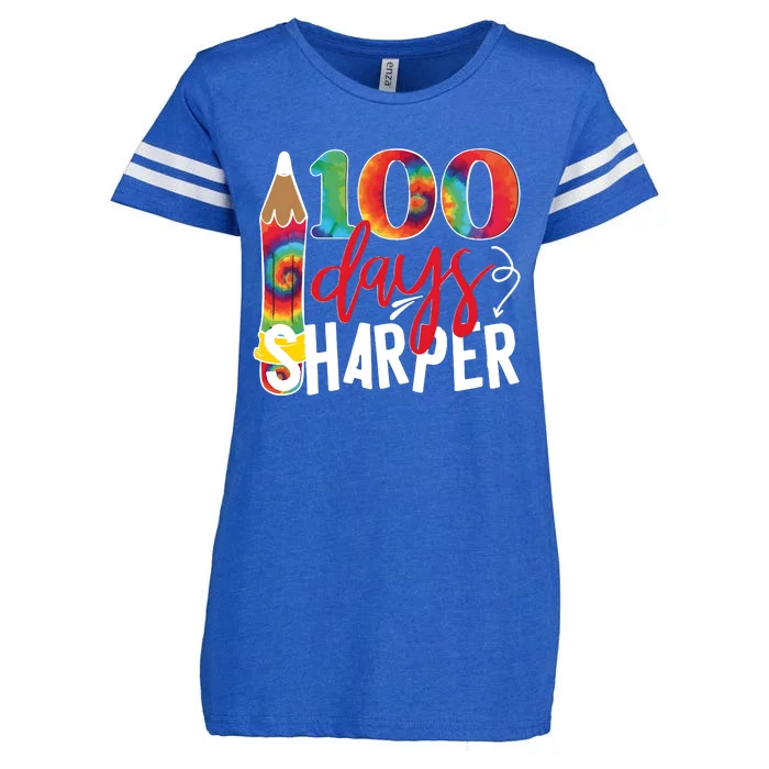 100 Days Sharper Teacher Student Enza Ladies Jersey Football T-Shirt