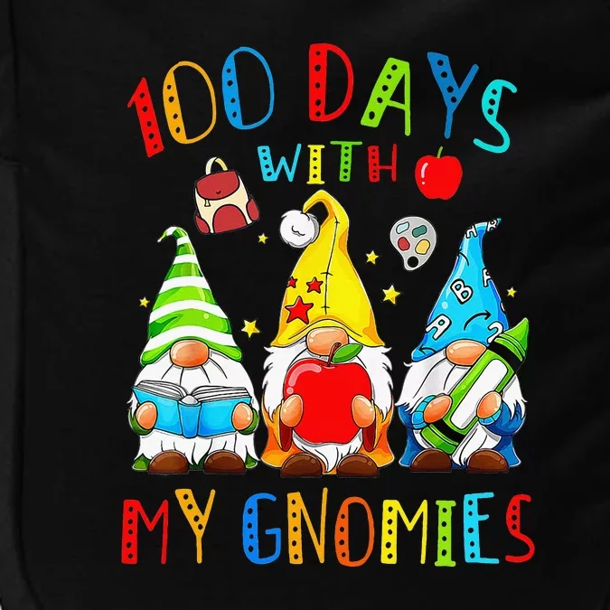 100 Days Smarter Gnome Teachers Students Happy 100 Days Impact Tech Backpack