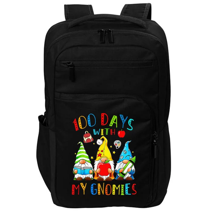 100 Days Smarter Gnome Teachers Students Happy 100 Days Impact Tech Backpack