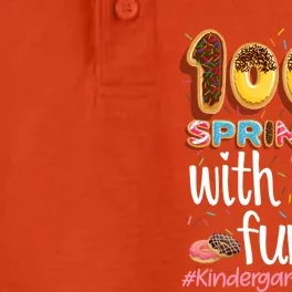 100Th Day Sprinkled With Fun Cupcake Kindergarten Teacher Gift Dry Zone Grid Performance Polo