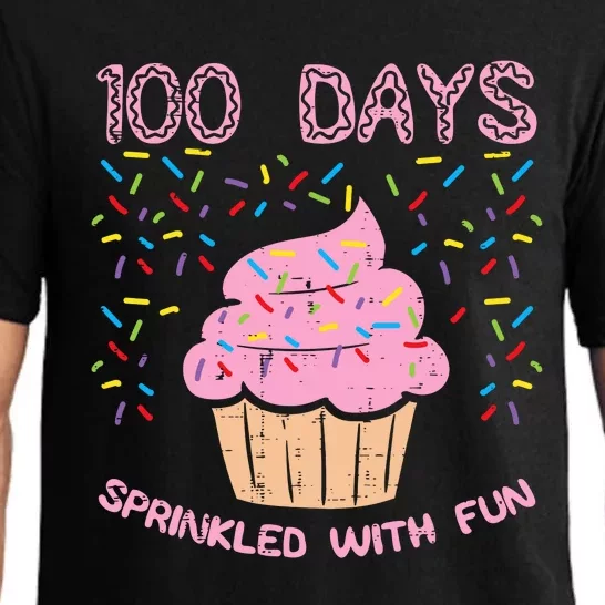 100 Days Sprinkled With Fun Cupcake 100th Day Of School Girl Pajama Set