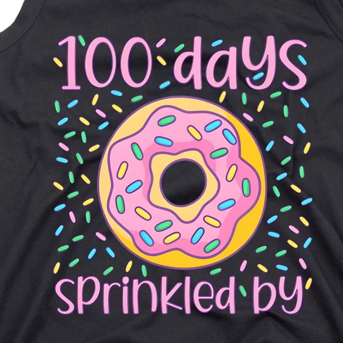 100 Days Sprinkled By Cute Donut 100 Days Of School Tank Top