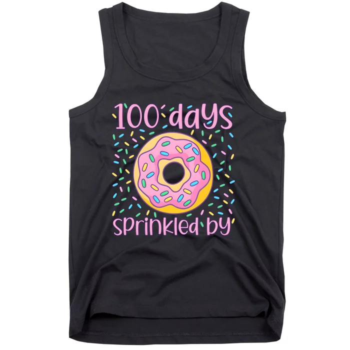 100 Days Sprinkled By Cute Donut 100 Days Of School Tank Top