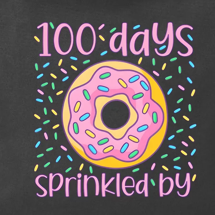 100 Days Sprinkled By Cute Donut 100 Days Of School Zip Tote Bag