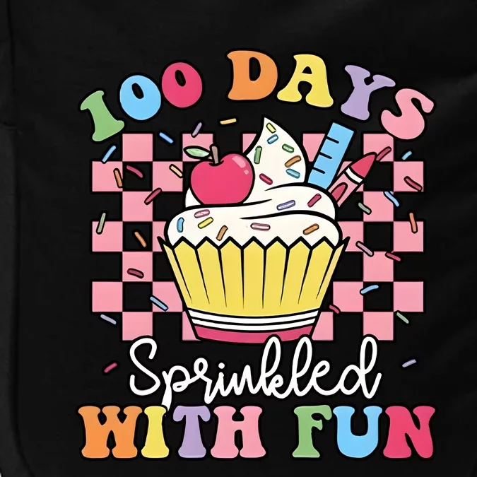 100 Days Sprinkled With Fun Cute Cupcake Impact Tech Backpack