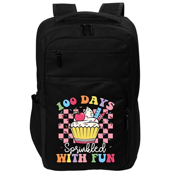 100 Days Sprinkled With Fun Cute Cupcake Impact Tech Backpack