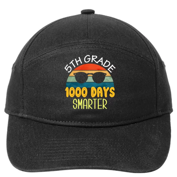 1000 Days Smarter Fifth 5th Grade Teacher Student Of School 7-Panel Snapback Hat