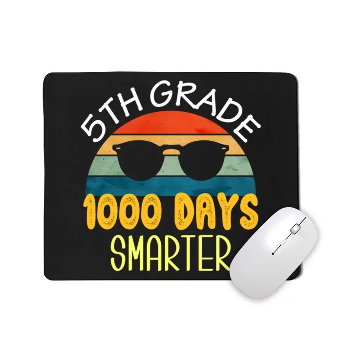 1000 Days Smarter Fifth 5th Grade Teacher Student Of School Mousepad