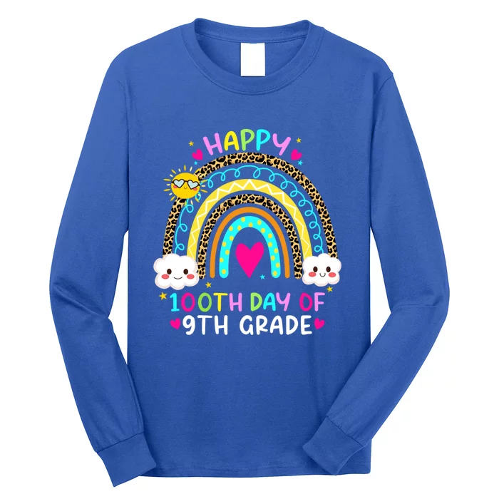 100 Days Smarter Ninth Grade 100th Day Of School 9th Grade Gift Long Sleeve Shirt