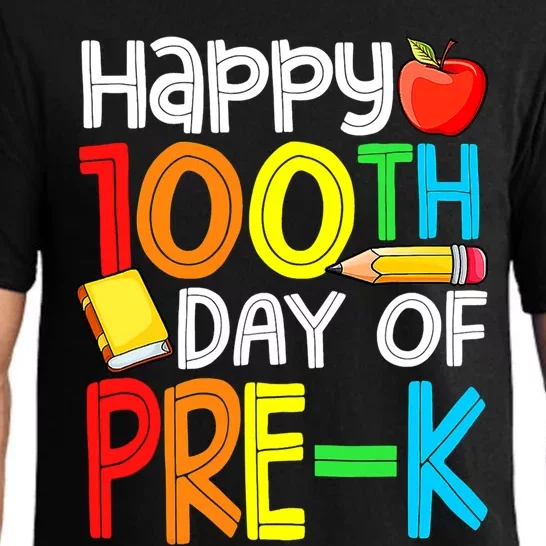 100 Days Smarter Pre K Happy 100th Day Of School Pre K Gift Pajama Set