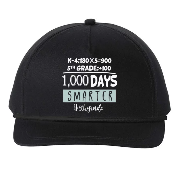 1000 days smarter - Fifth Grade Student Teacher gift Snapback Five-Panel Rope Hat