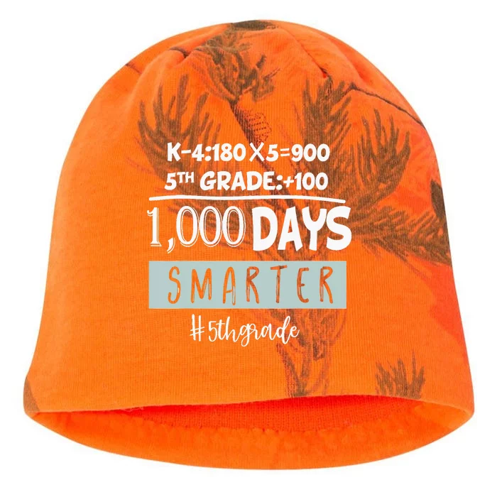 1000 days smarter - Fifth Grade Student Teacher gift Kati - Camo Knit Beanie