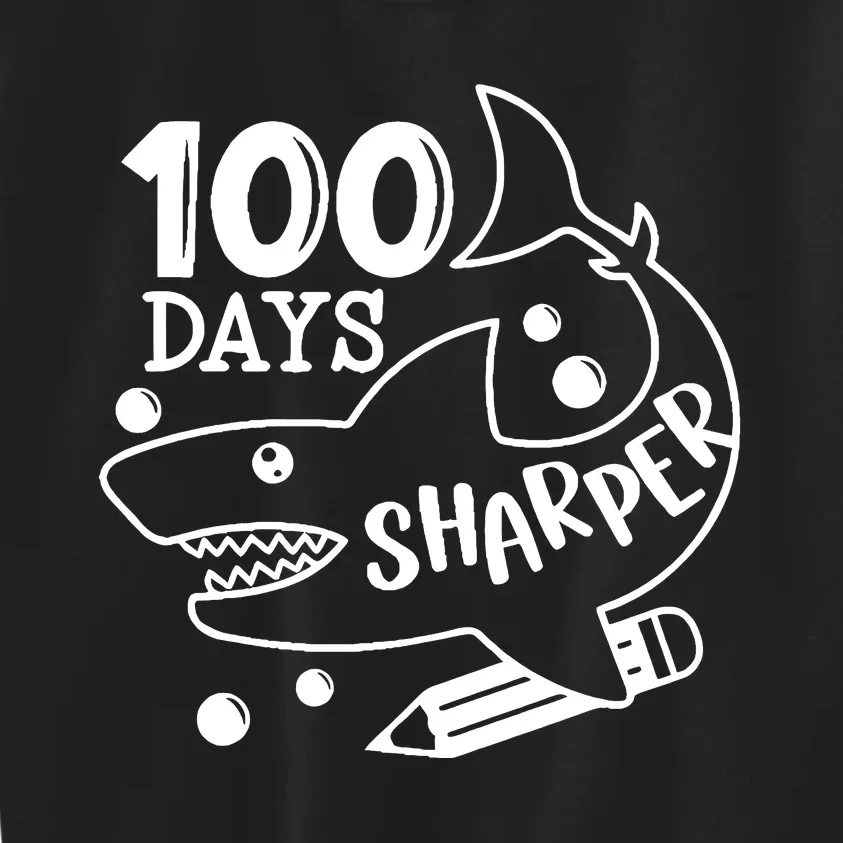 100 Days Sharper Funny Back To School Kids Sweatshirt