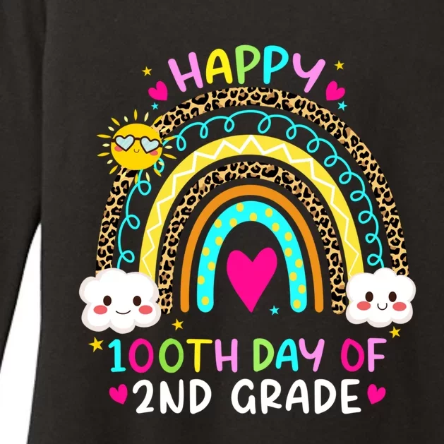 100 Days Smarter Second Grade 100th Day Of School 2nd Grade Cute Gift Womens CVC Long Sleeve Shirt