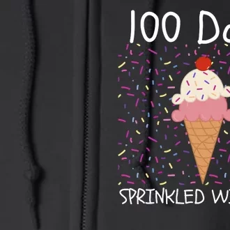 100 Days Sprinkled With Fun 100th Day Of School 100 Days Of School 100 Days Full Zip Hoodie