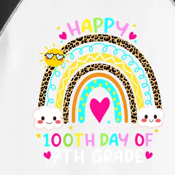 100 Days Smarter Seventh Grade 100th Day Of School 7th Grade Gift Toddler Fine Jersey T-Shirt