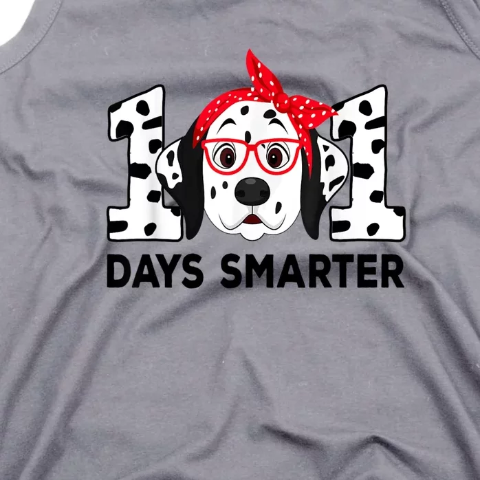 101 Days Smarter 101 St Day School Dalmatian Dog Teacher Tank Top