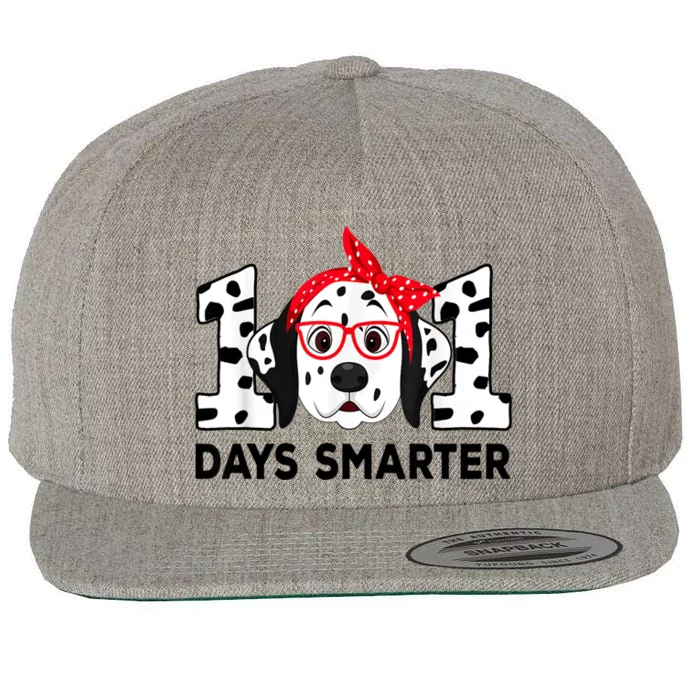 101 Days Smarter 101 St Day School Dalmatian Dog Teacher Wool Snapback Cap