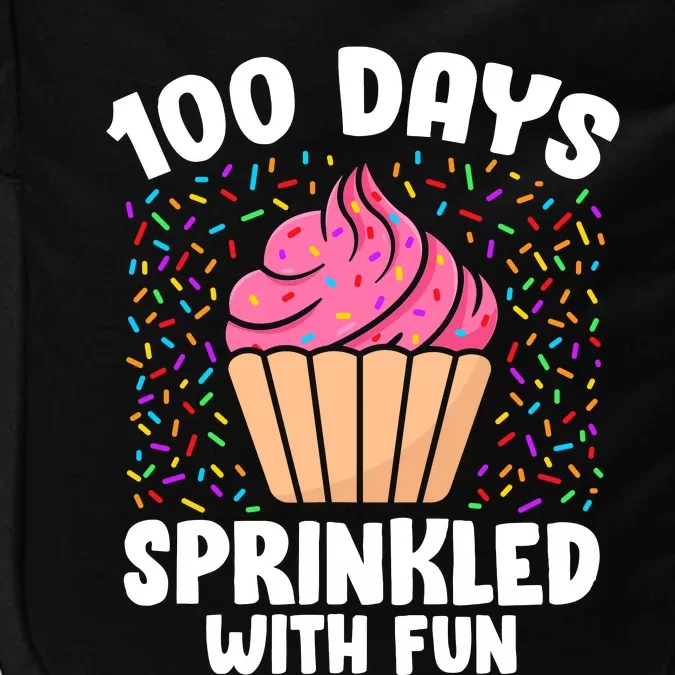 100 Days Sprinkled With Fun Cupcake 100th Day Of School Girl Impact Tech Backpack