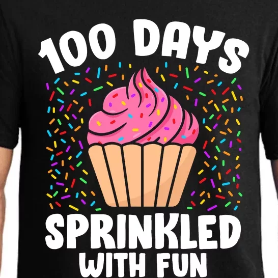 100 Days Sprinkled With Fun Cupcake 100th Day Of School Girl Pajama Set