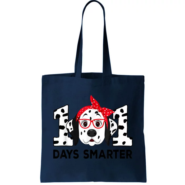 101 Days Smarter 101st Day School Dalmatian Dog Teacher Tote Bag