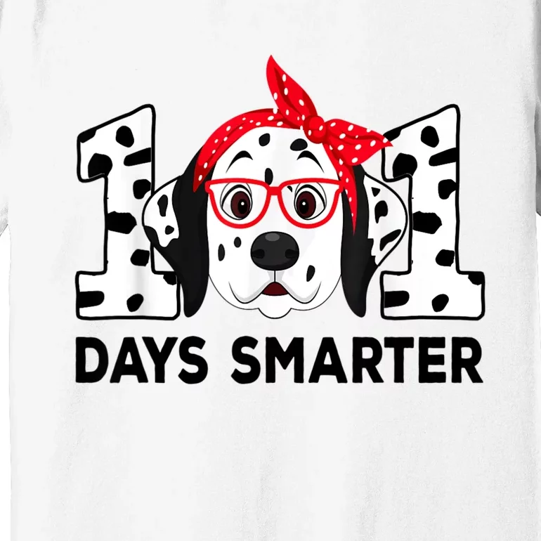 101 Days Smarter 101st Day School Dalmatian Dog Teacher Premium T-Shirt