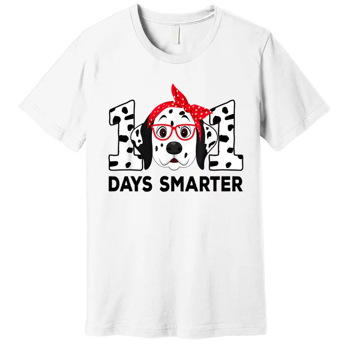 101 Days Smarter 101st Day School Dalmatian Dog Teacher Premium T-Shirt