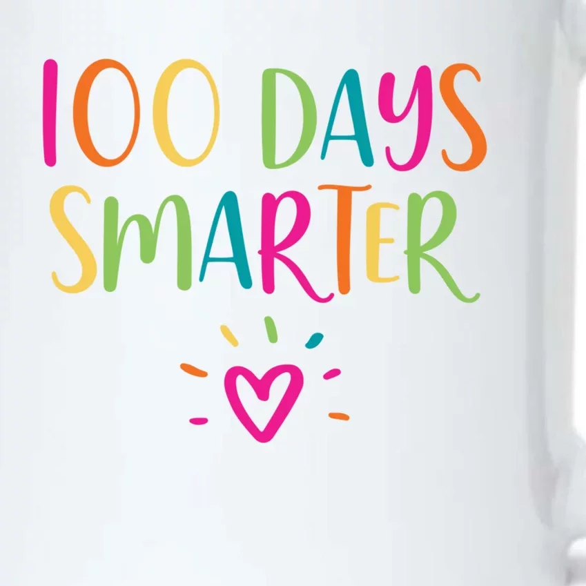 100 Days Smarter Teacher Student 100th Day Of School Gift Black Color Changing Mug