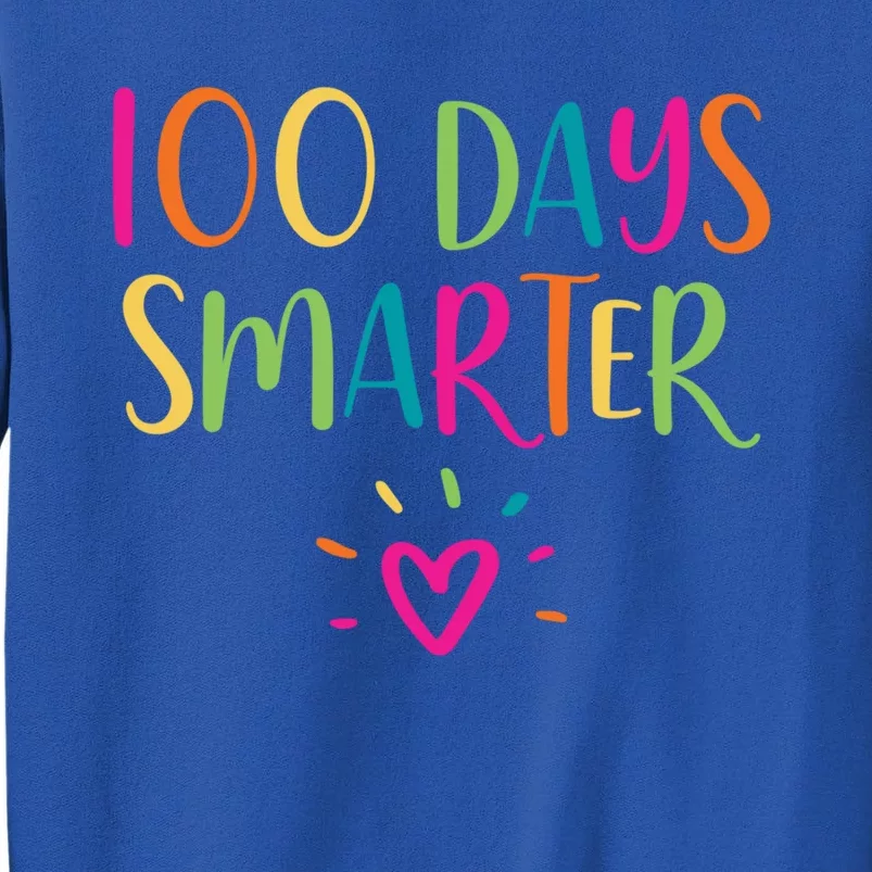 100 Days Smarter Teacher Student 100th Day Of School Gift Sweatshirt