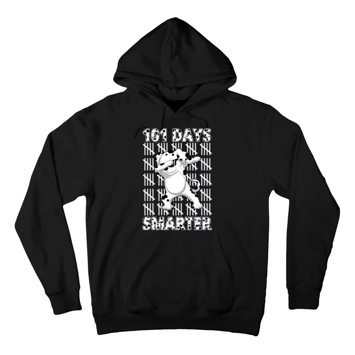 101 Days Smarter Dabbing Dalmatian Dog Hoodie