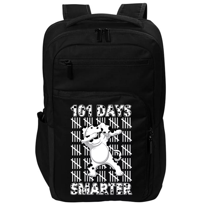 101 Days Smarter Dabbing Dalmatian Dog Impact Tech Backpack