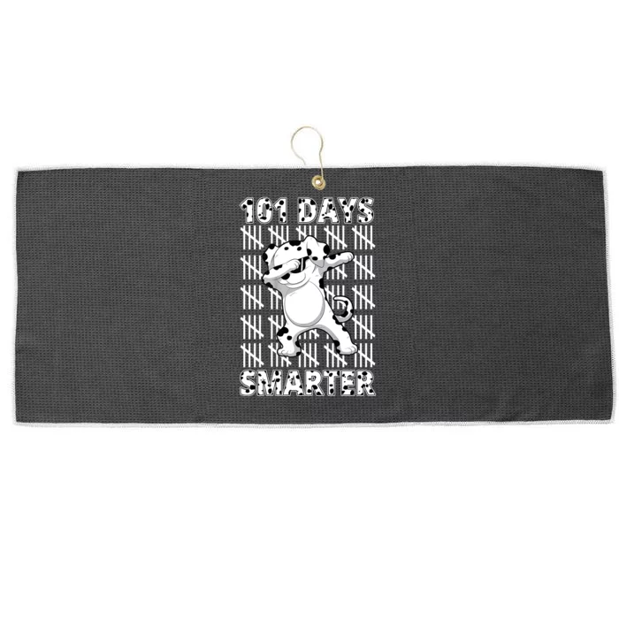 101 Days Smarter Dabbing Dalmatian Dog Large Microfiber Waffle Golf Towel