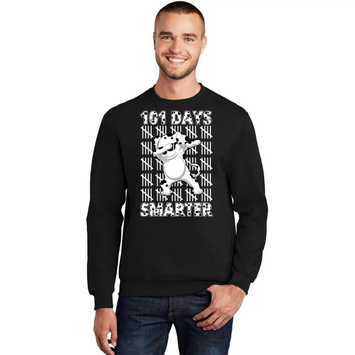 101 Days Smarter Dabbing Dalmatian Dog Tall Sweatshirt