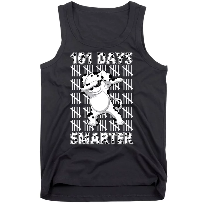 101 Days Smarter Dabbing Dalmatian Dog Tank Top