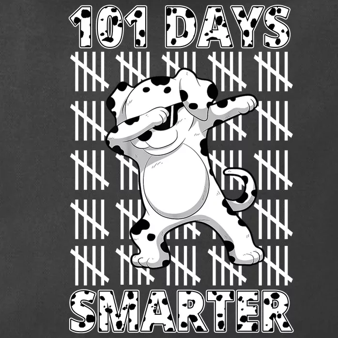 101 Days Smarter Dabbing Dalmatian Dog Zip Tote Bag