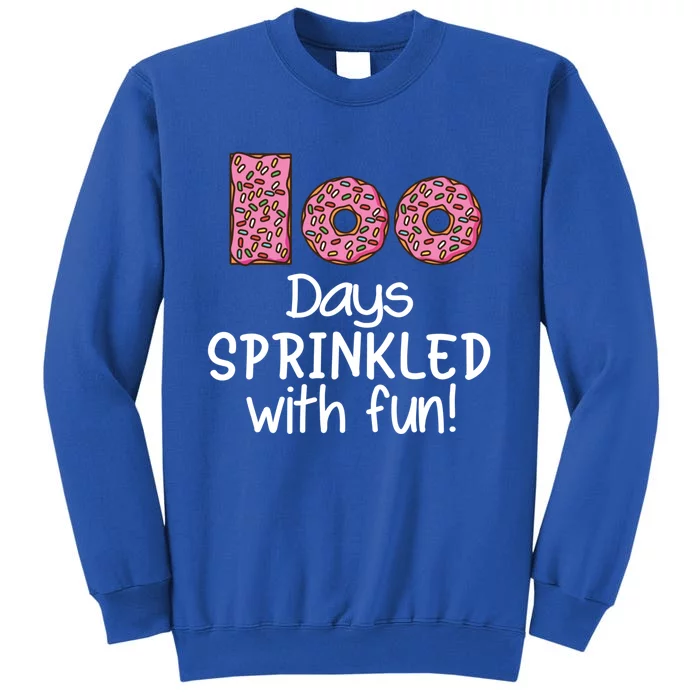 100 Days Sprinkled Fun Donuts 100th Day Of School Gift Sweatshirt