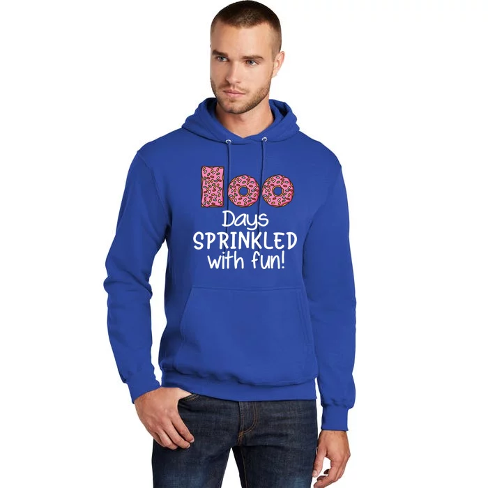 100 Days Sprinkled Fun Donuts 100th Day Of School Gift Tall Hoodie