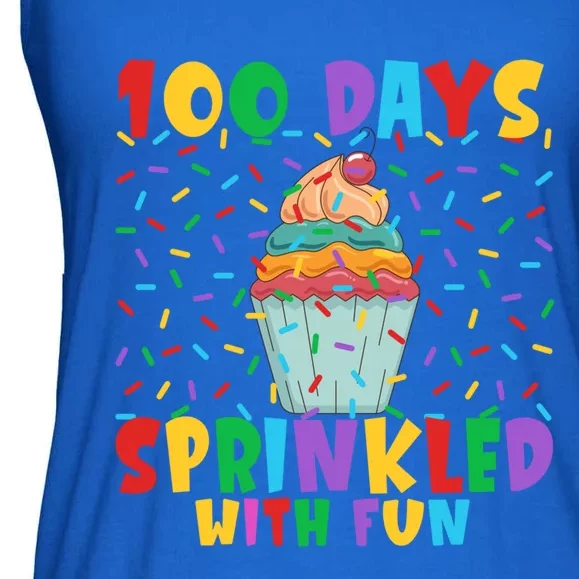 100 Days Sprinkled With Fun Gift 100 Days Of School Funny Cool Gift Ladies Essential Flowy Tank