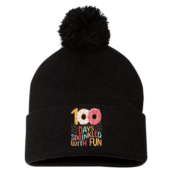 100 Days Sprinkled With Fun Cupcake 100th Day Of School Pom Pom 12in Knit Beanie