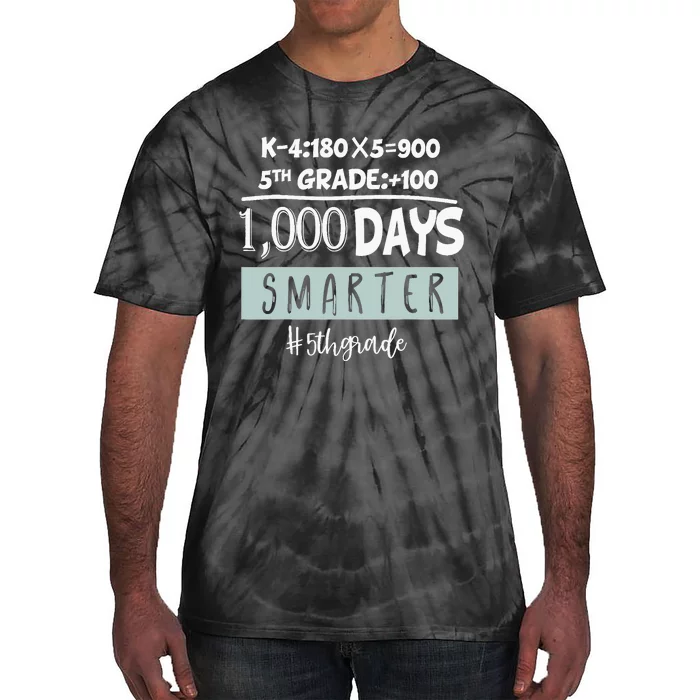 1000 days smarter - Fifth Grade Student Teacher gift Tie-Dye T-Shirt