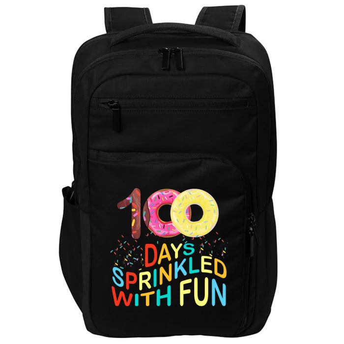 100 Days Sprinkled With Fun 100 Days Of School Kindergarten Great Gift Impact Tech Backpack