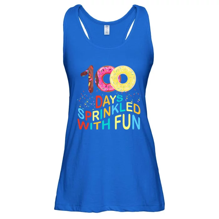 100 Days Sprinkled With Fun 100 Days Of School Kindergarten Great Gift Ladies Essential Flowy Tank