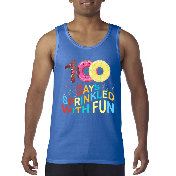 100 Days Sprinkled With Fun 100 Days Of School Kindergarten Great Gift Tank Top