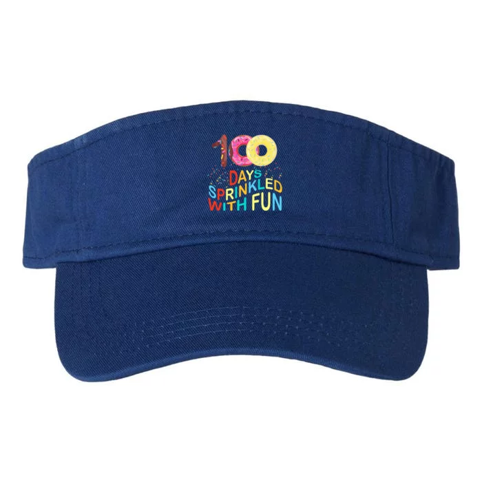 100 Days Sprinkled With Fun 100 Days Of School Kindergarten Great Gift Valucap Bio-Washed Visor