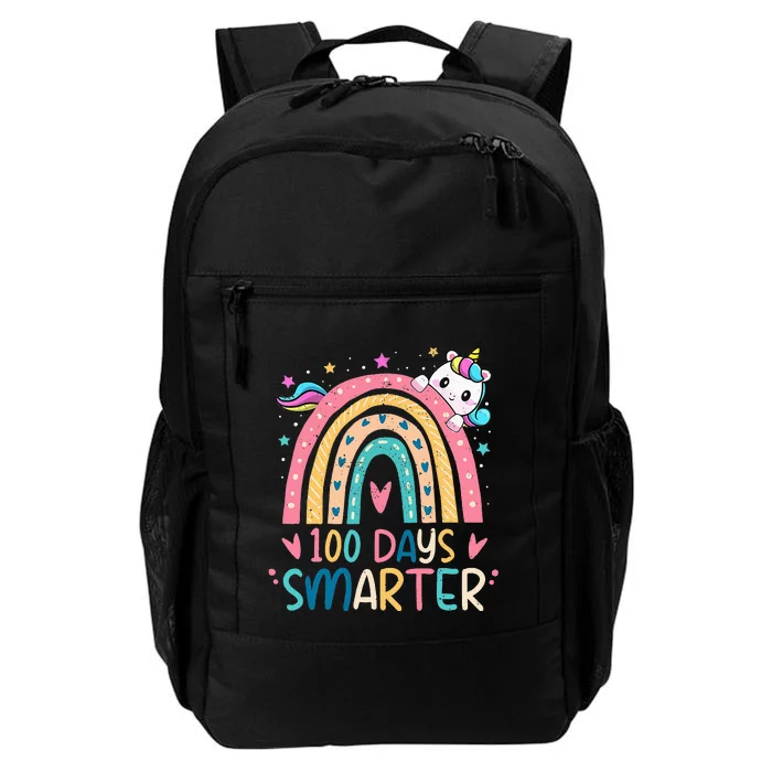 100 Days Smarter Unicorn 100th Day Of School Gift Daily Commute Backpack