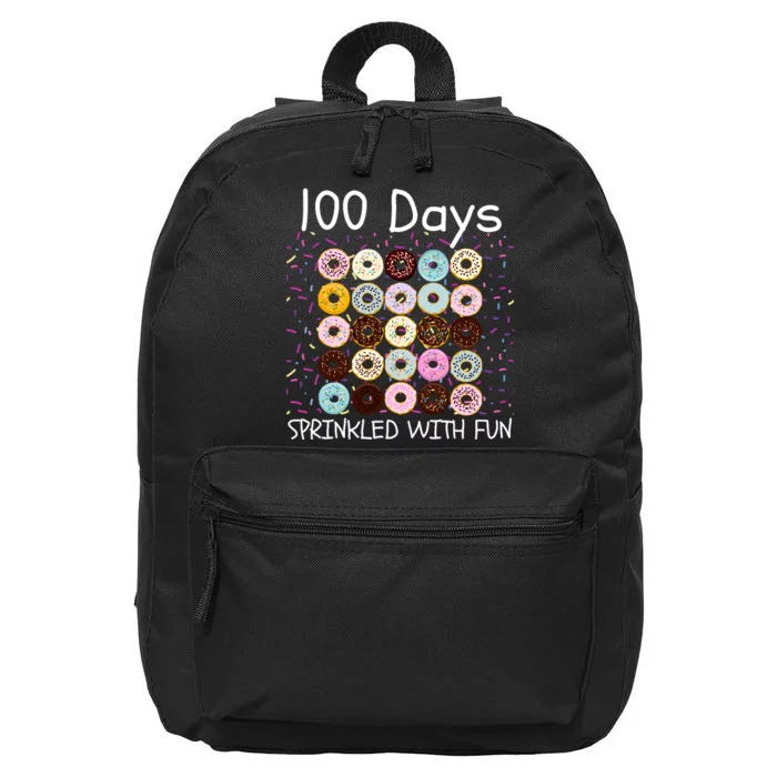 100 Days Sprinkled With Fun, 100th Day Of School, 100 Days 16 in Basic Backpack