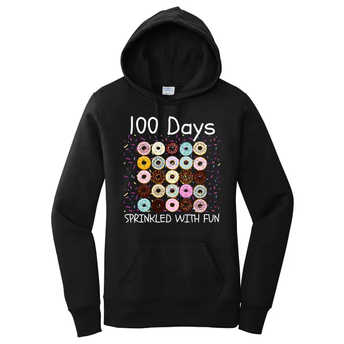 100 Days Sprinkled With Fun, 100th Day Of School, 100 Days Women's Pullover Hoodie