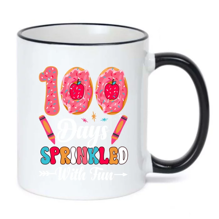 100 Days Sprinkled With Fun 100th Day Of School Gift Black Color Changing Mug