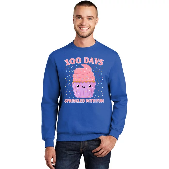 100 Days Sprinkled With Fun Cupcake 100th Day Of School Cute Gift Sweatshirt