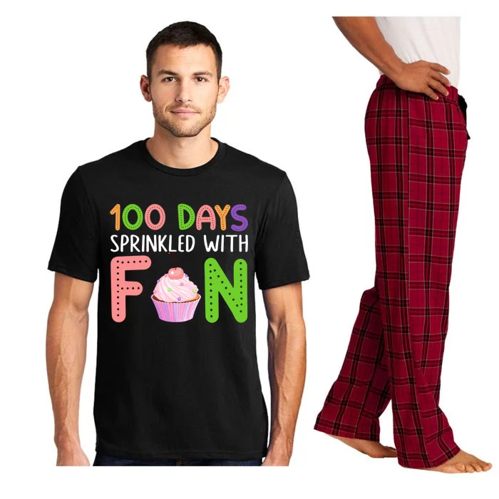 100 Days Sprinkled With Fun Cupcake 100th Day Of School Cool Gift Pajama Set